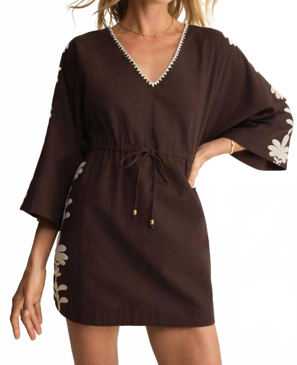 NEW Z SUPPLY whispering palms cover up in chocolate cherry